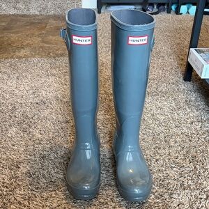 Hunter Classic Gray Rain Boots